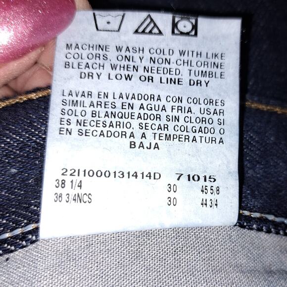 NWT Rustler Classic Men's Heavy Dark Denim Jeans Regular Fit  Straight Leg 36x30 - Picture 7 of 7